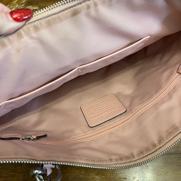 Pink Coach purse and matching wallet - Picture 3 of 5